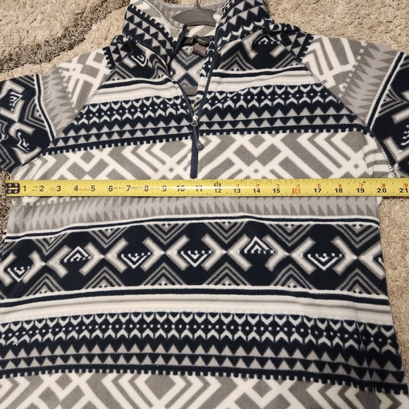 Eddie Bauer twilight blue women's fleece pullover half zip size large - Picture 9 of 9